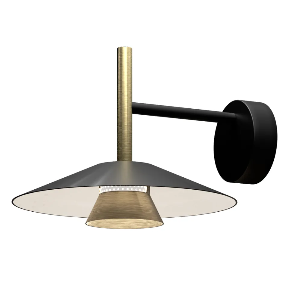 Metalen wandlampen in verschillende afwerkingen, gemaakt in Italië - Mira Viadurini