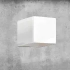 Wandlamp in messing en gips Made in Italy - Cubetto Aldo Bernardi Viadurini