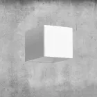 Wandlamp in messing en gips Made in Italy - Cubetto Aldo Bernardi Viadurini