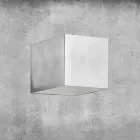 Wandlamp in messing en gips Made in Italy - Cubetto Aldo Bernardi Viadurini