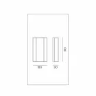 Wandlamp in messing en glas met 2 lampen handgemaakt ontwerp - gebonden door Il Fanale Viadurini