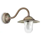 Vintage messing buitenwandlamp, helder glas IP44 - Elfico Viadurini