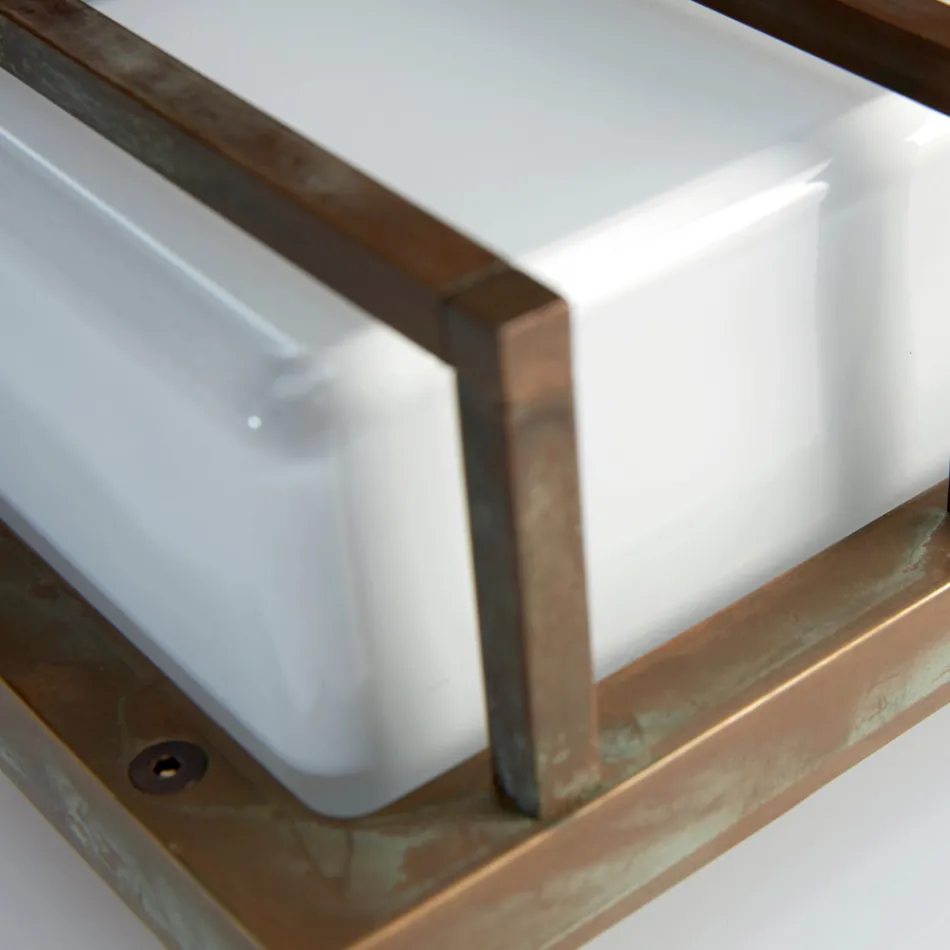 Vintage messing wandlamp, E27 fitting, en sfeervol licht, gemaakt in Italië - Kristal Viadurini