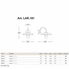 Applique La Traviata koper, glas en antieke koperen Viadurini