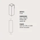 Led-wandlamp Smith - Toscot in design H 24 cm in aardewerk Viadurini