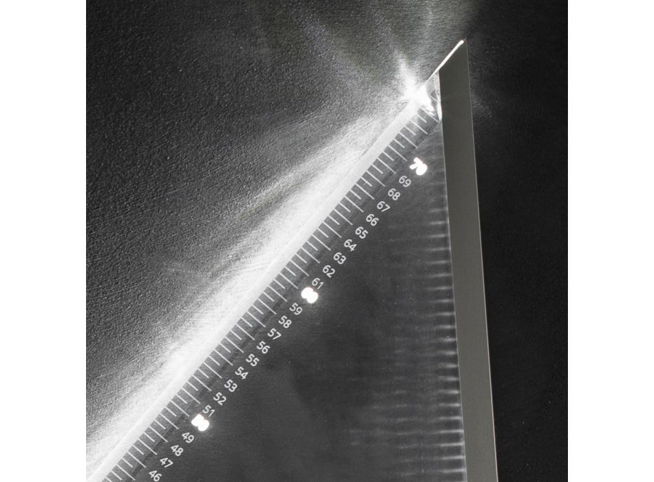 Led wandlamp in transparant acryl kristal Team Design - Mezure Viadurini