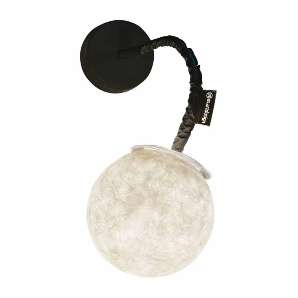 Hedendaagse wandlamp In-es.artdesign Micro Luna Applique in nebulite Viadurini