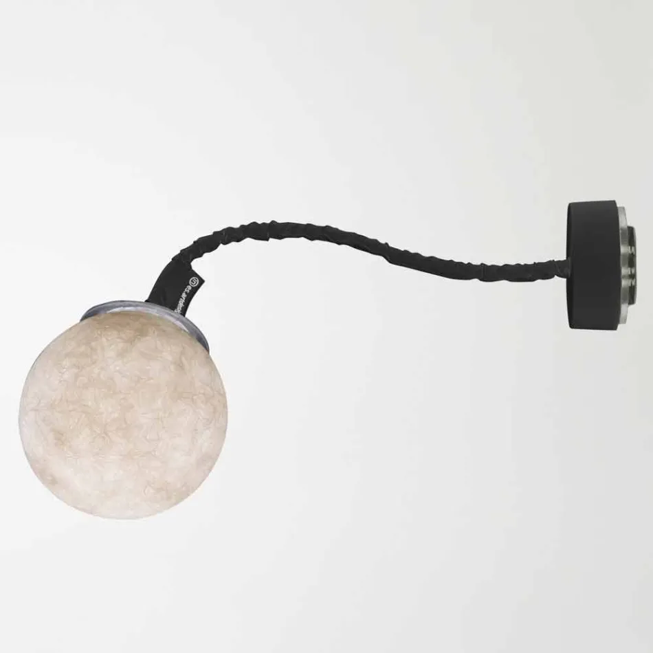 Hedendaagse wandlamp In-es.artdesign Micro Luna Applique in nebulite Viadurini