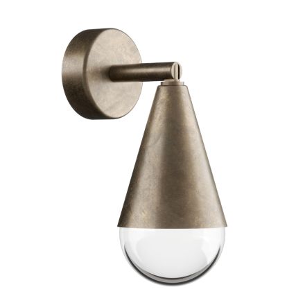 Buitenwandlamp in ijzer en glas Made in Italy - Cloudy Viadurini