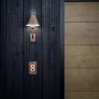 Buitenwandlamp in messing en koper Made in Italy - Sword Viadurini