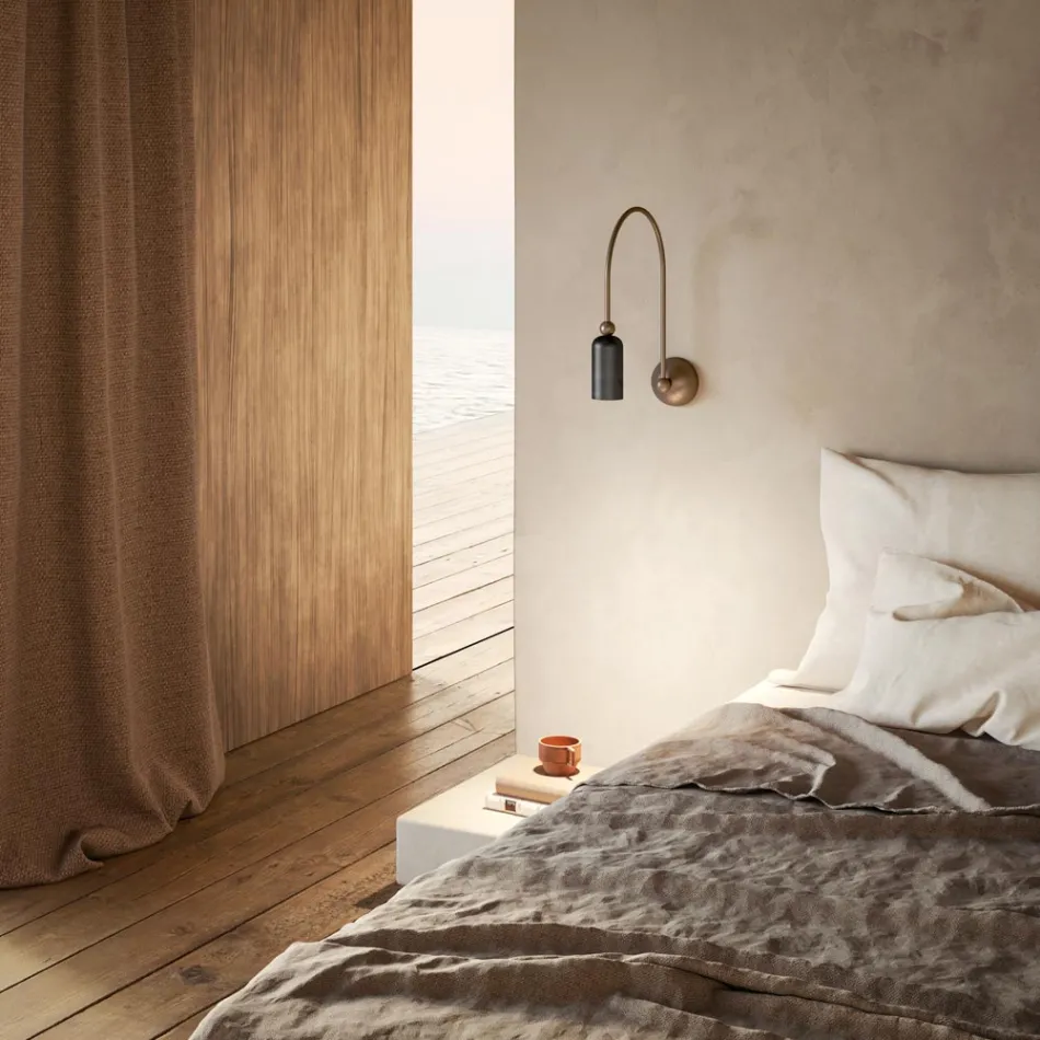 Inteno wandlamp in verschillende afwerkingen Made in Italy - Lady Viadurini