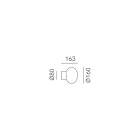 Binnenwandlamp in grijs glas Made in Italy - Lucciola Viadurini