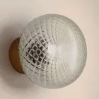 Binnenwandlamp in grijs glas Made in Italy - Lucciola Viadurini