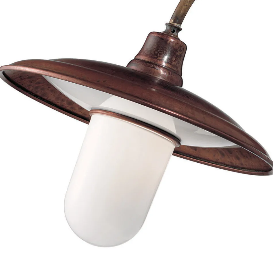 Wandapplique in messing, koper en glas in Italië - Chiocciola Viadurini