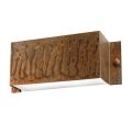 Rechthoekige wandlamp in koper en LED Made in Italy - voorbeeld