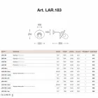 Muur Nabucco, koper en antieke messing, glas Viadurini