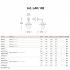 Applique Nabucco, koper wandlamp, glas, messing Viadurini