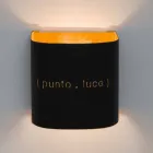 Moderne tweekleurige nebuliet wandlamp In-es.artdesign Punto Luce design Viadurini