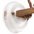 Muur verstelbare keramische en metalen spotlight Kendra Ferroluce Viadurini