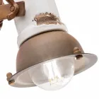 Muur verstelbare keramische en metalen spotlight Kendra Ferroluce Viadurini