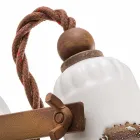 Muur verstelbare keramische en metalen spotlight Kendra Ferroluce Viadurini