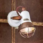 Muur verstelbare keramische en metalen spotlight Kendra Ferroluce Viadurini