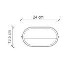 Horizontale buitenwandlamp van keramiek met de hand beschilderde bloemen - Brindisi Viadurini