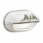 Horizontale buitenwandlamp van keramiek met de hand beschilderde bloemen - Brindisi Viadurini