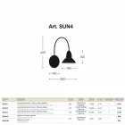 Applique voor buiten nichel Jasmine afwerking messing Viadurini