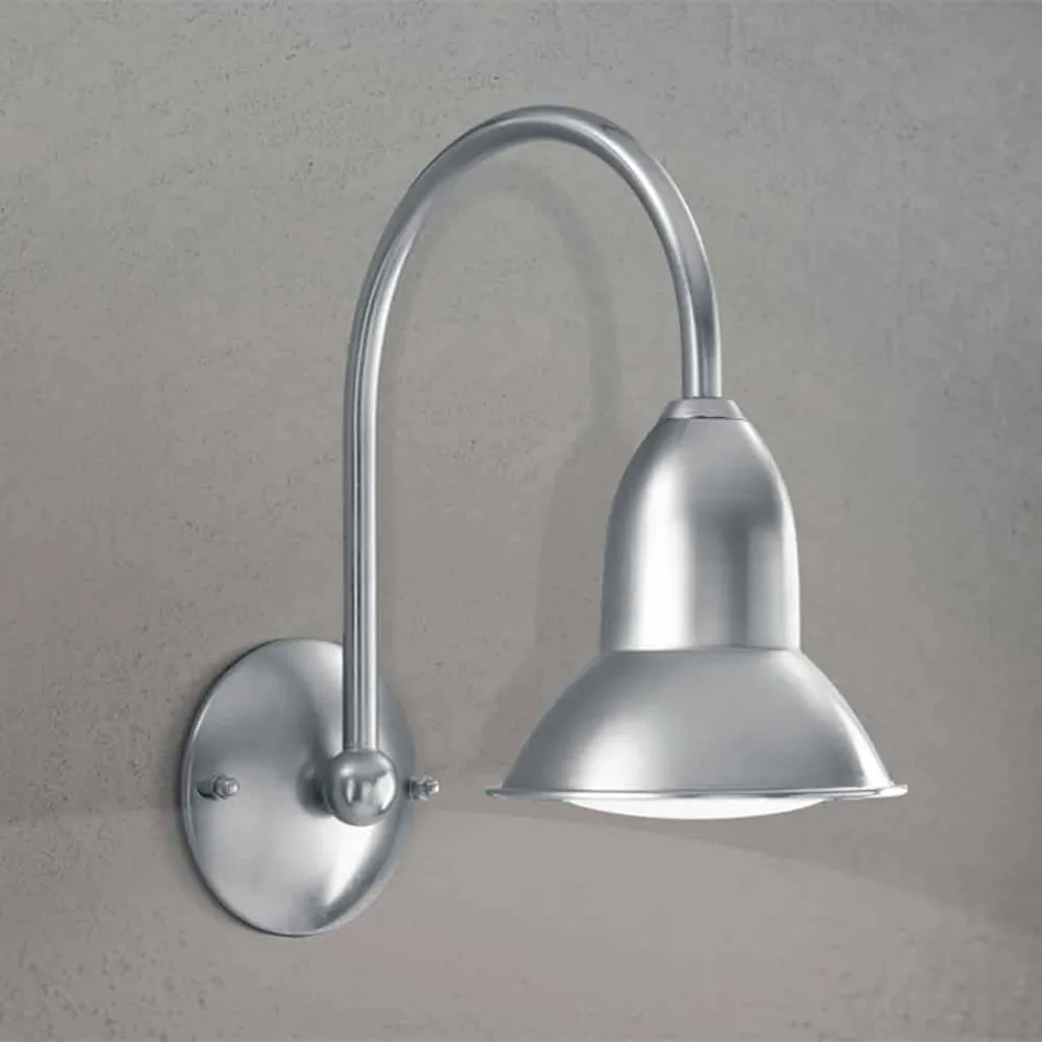 Applique voor buiten nichel Jasmine afwerking messing Viadurini