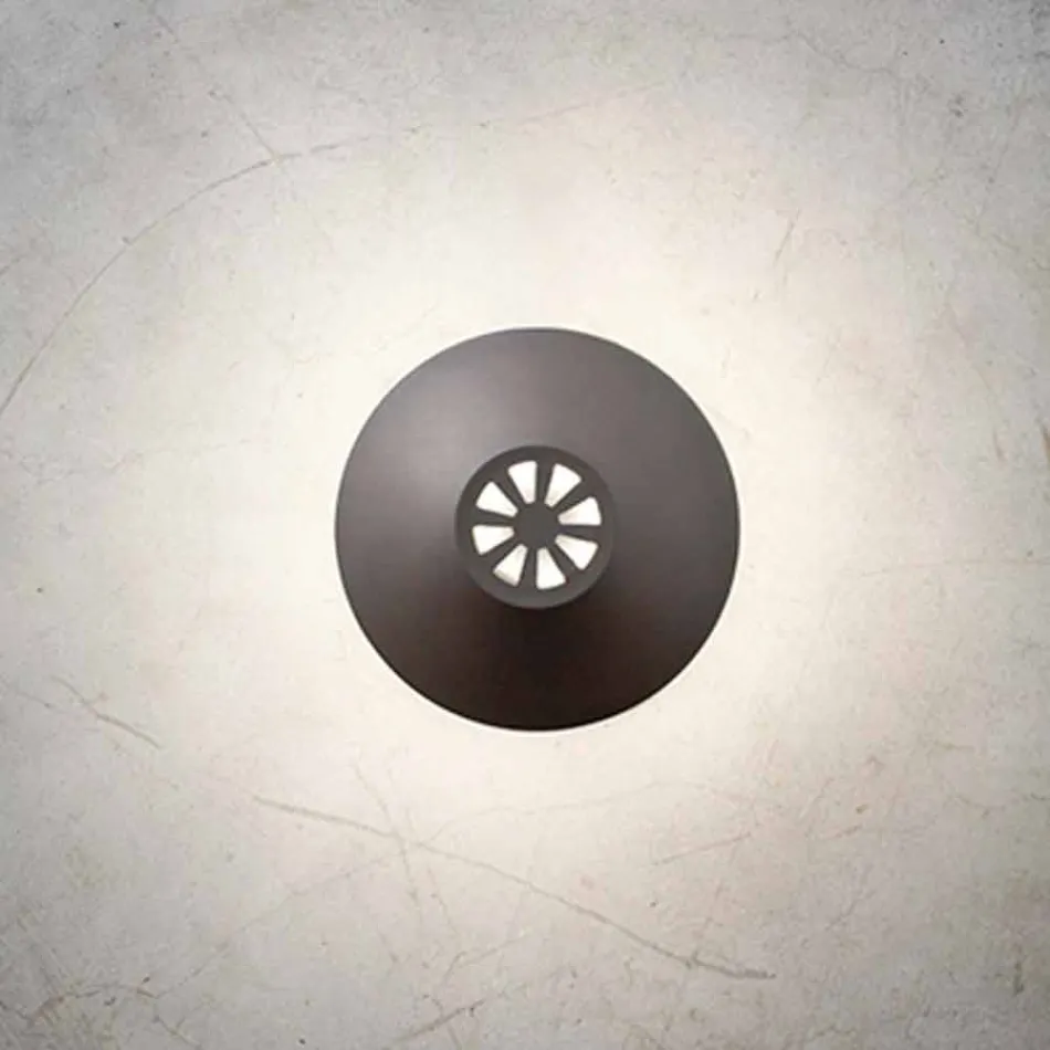 Wandlamp voor moderne buitenkant in koper Made in Italy - Pasdedeux Aldo Bernardi Viadurini