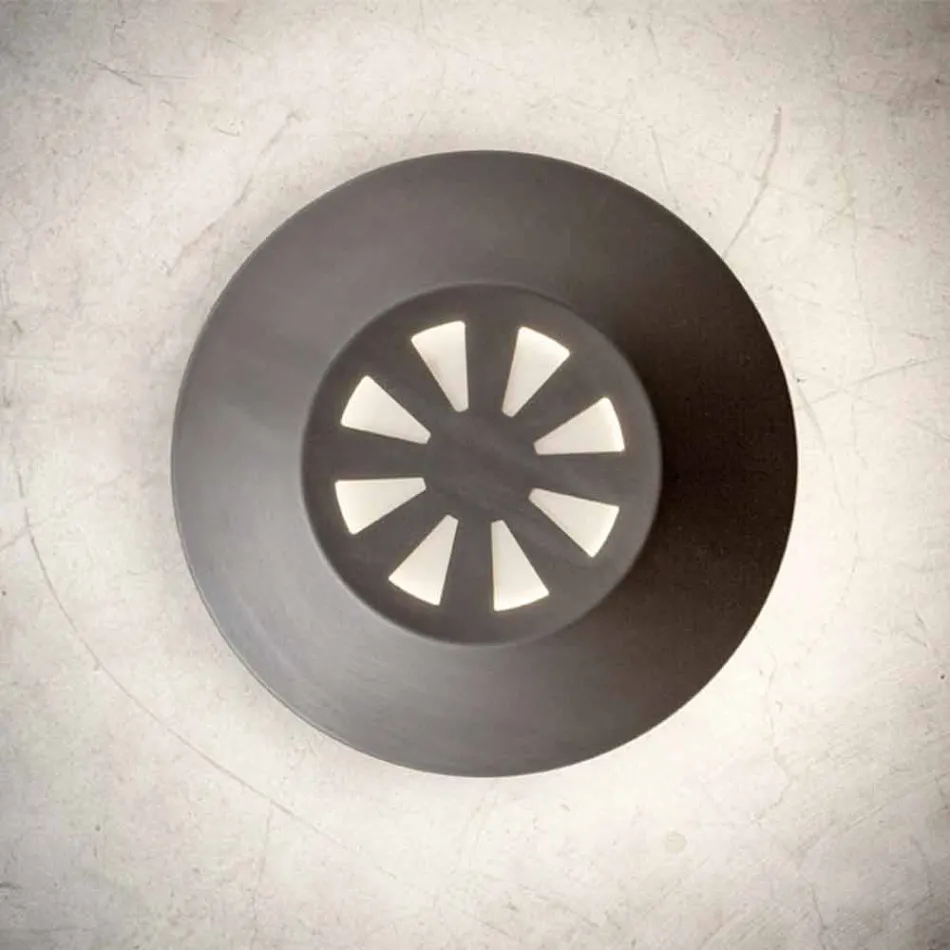 Wandlamp voor moderne buitenkant in koper Made in Italy - Pasdedeux Aldo Bernardi Viadurini