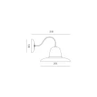 Ronde ambachtelijke tuinapplique in Galestro Made in Italy - Toscot Spoleto Viadurini