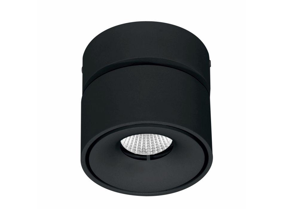 Ronde decoratieve wandlamp geleid 7W in wit of zwart aluminium - China Viadurini