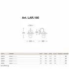 Applique klassieke La Traviata koper, glas, messing Viadurini