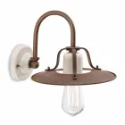 Applique industriële stijl metaal en keramiek Ferroluce Viadurini