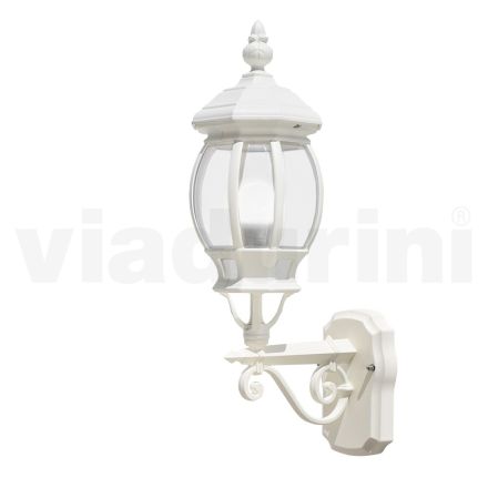 Vintage buitenwandlamp in wit aluminium Made in Italy - Dodo Viadurini