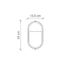 Verticale buitenwandlamp van keramiek met de hand beschilderde bloemen - Brindisi Viadurini