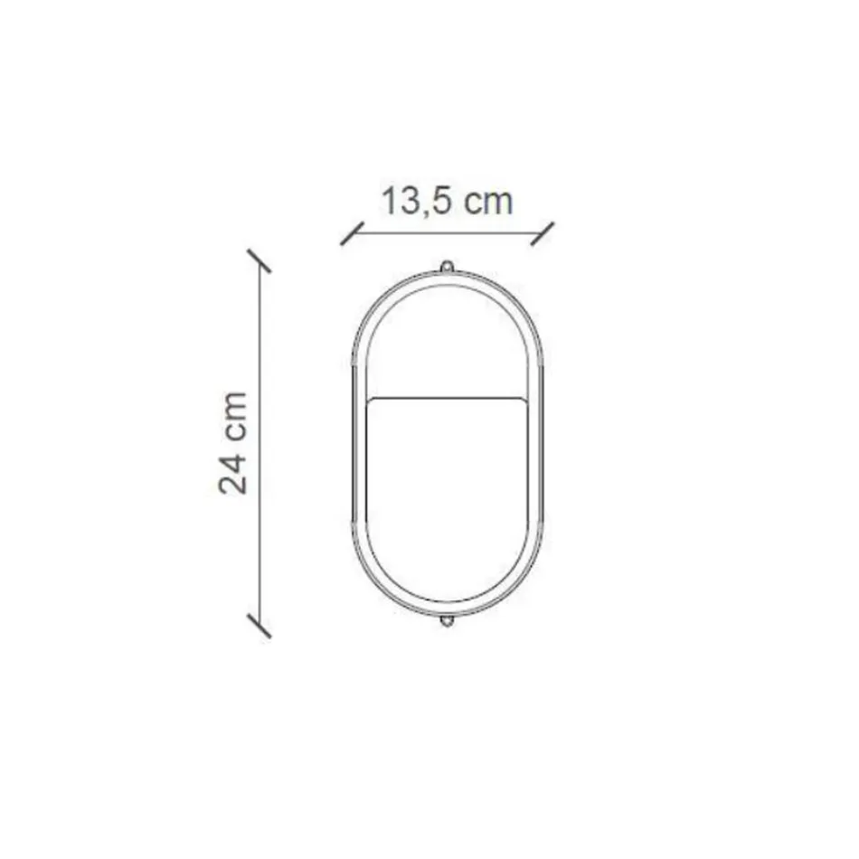 Verticale buitenwandlamp van keramiek met de hand beschilderde bloemen - Brindisi Viadurini