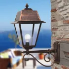 Vintage buitenwandlamp van aluminium en glas gemaakt in Italië - Doroty Viadurini