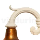 Vintage tuinapplique in aluminium en messing gemaakt in Italië - Adela Viadurini