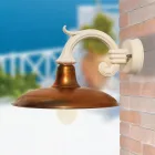 Vintage tuinapplique in aluminium en messing gemaakt in Italië - Adela Viadurini