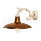 Vintage tuinapplique in aluminium en messing gemaakt in Italië - Adela Viadurini