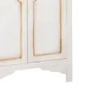 Gepatineerde witte houten kledingkast met 2 deuren Made in Italy - Agni Viadurini