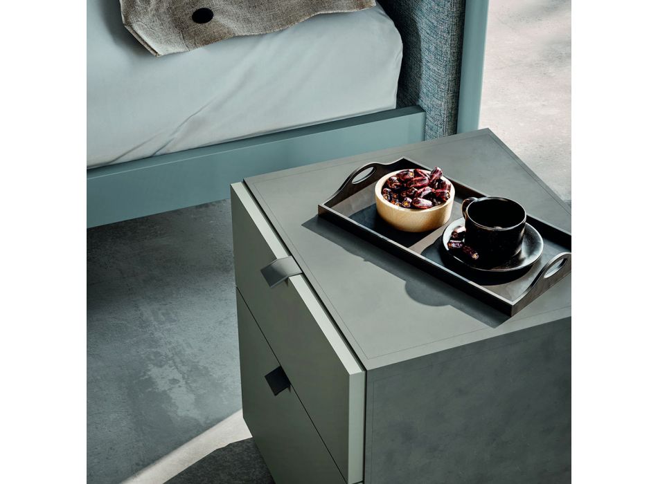 Slaapkamermeubels met 4 elementen moderne stijl Made in Italy - Eletta Viadurini