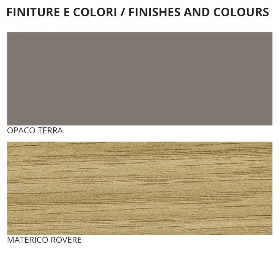 Moderne stijl 5-elementen slaapkamermeubels Made in Italy - Diamond Viadurini