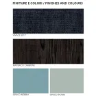 Slaapkamermeubilair met 7 elementen moderne stijl Made in Italy - Polynesië Viadurini