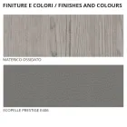 Tweepersoonsslaapkamermeubels met 4 elementen Made in Italy - Lucania Viadurini