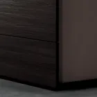 Tweepersoonsslaapkamermeubels met 5 elementen Made in Italy - Scampia Viadurini