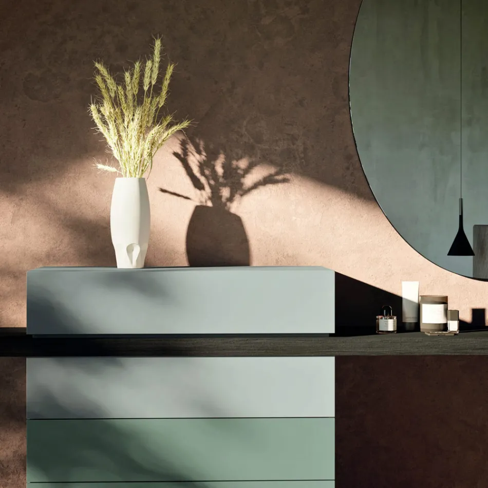 Slaapkamermeubilair met 6 elementen Made in Italy - Ruby Viadurini